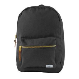 4 Wholesale Heritage Canvas Backpack; Lightning Textiles 999 Polycotton; 12" X 18" X 5.5"