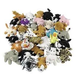 50 Pieces Plush Mini Bean Bag Animal Assortment - Animals & Reptiles