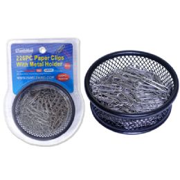 72 Pieces Paper Clips 226pc 28mm W/metaldou Blister - Clips and Fasteners