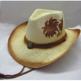 24 Wholesale Fashion Style Cowboy Hat Tan Color