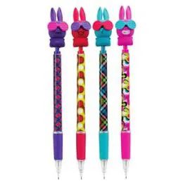 48 Wholesale Funny Bunnies .7mm Mechanical Pencil With Scented Eraser Topper