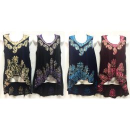 12 Wholesale High Low Top With Embroidery & Sequins