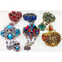 12 Wholesale Rhinestone Fancy Bangle With Ring Assortments