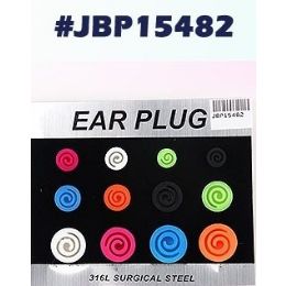 72 Bulk Bodyjewelry Ear Plug