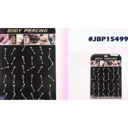 108 Pieces Bodyjewelry/ Body Piercing With Display - Body Jewelry