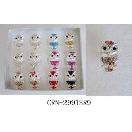 96 Pieces Fashion Owl Ring - Rings