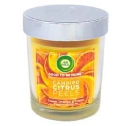 24 Wholesale Airwick Candle 5oz Sweet Orange & Citron