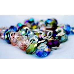 100 Wholesale Ab Crystal Beads Fit Charm Bracelet