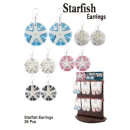 36 Pieces Starfish Earrings - Earrings
