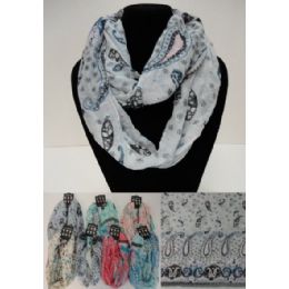 12 of Light Weight Infinity Scarf [paisley Pastel]