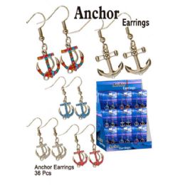 36 Pieces Anchor Earrings - Earrings