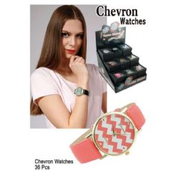 36 Pieces Chevron Watches - Kids Watches