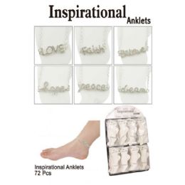 72 Wholesale Inspirational Anklets
