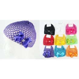 96 Pieces Kids' Crochet Hat In Assorted Colors - Baby Accessories