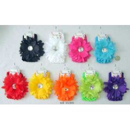 96 Wholesale Flower Hairwrap Headband