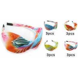 96 Wholesale Colorful Hairwrap Headband With Assorted Colors
