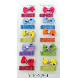 96 Wholesale Bow Tie Style Hair Clip And Bobby Pin