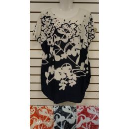 24 of Woman's ShirT-Two Tone Floral