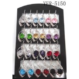 72 Pieces Fashion Earring With Display - Earrings