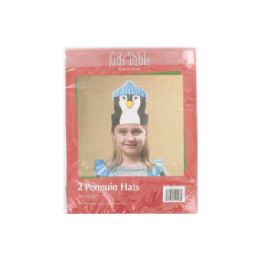 144 Pieces Holiday Fun Penguin Hats, Pack Of 2 - Party Novelties