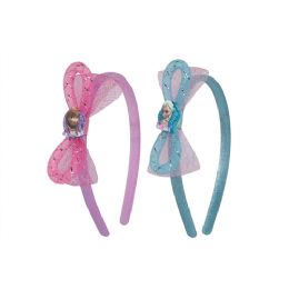 24 Wholesale Wholesale Frozen Glitter Bow Headband Set