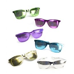 12 Pieces Jumbo Mesh Shades - Assorted 12ct - Costumes & Accessories