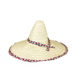 48 Pieces Fiesta Straw Sombrero - Costumes & Accessories