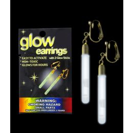 300 Units of Glow Pendant Earrings - White - LED Party Supplies