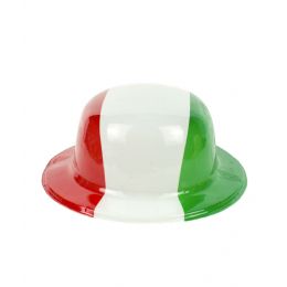30 Wholesale Mexican Flag Derby Hats - 12ct