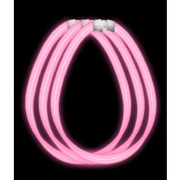 800 Units of 22 Inch Super Wide Glow NecklaceS-Pink - LED Party Supplies