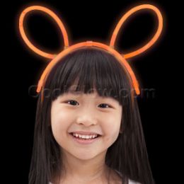 96 Wholesale Glow Headband - Orange
