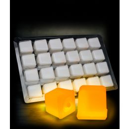 12 Wholesale Glowing Ice Cubes - Orange