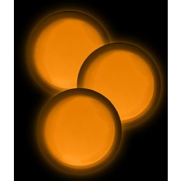 40 Wholesale Glow Badge Round - Orange