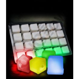 12 Wholesale Glowing Ice Cubes - Assorted