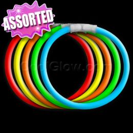 30 Wholesale 8 Inch Glow Bracelets - Assorted 100ct