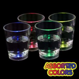 24 Wholesale Led Liquid Activated Shot Glass - Assorted