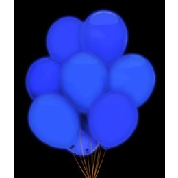 100 Wholesale Led 14 Inch Balloons - Blue 5 Pack