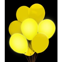 100 Wholesale Led 14 Inch BalloonS- Yellow 5 Pack