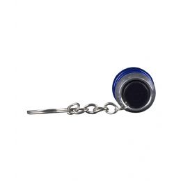 120 Wholesale Led Mini Aluminum Flashlight Key ChaiN- Blue
