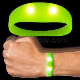 144 Wholesale Led Motion Activated Wristband - Green