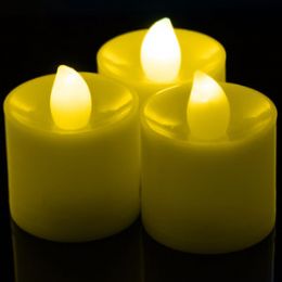36 Pieces Led Tea Light Candles Yellow - LED Party Supplies