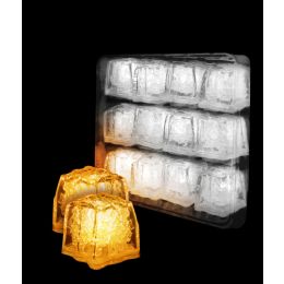 24 Wholesale Led Litecubes Brand Ice Cubes - Orange