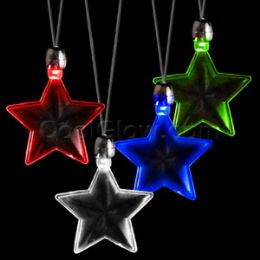 20 Wholesale Led Pendant Necklace - Assorted Star
