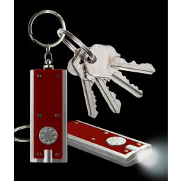 1000 Wholesale Led Flat Flashlight Key ChaiN- Red