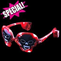 144 Wholesale Led Skull Sunglasses