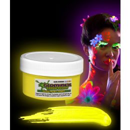 48 Wholesale Glominex Glow Body Paint 2oz Jar - Yellow