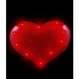 12 Wholesale Flashing Red Heart Blinky
