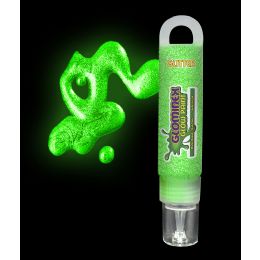 72 Wholesale Glominex Glitter Glow Paint 1 Oz Tube - Green