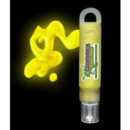 72 Wholesale Glominex Glitter Glow Paint 1 Oz Tube - Yellow
