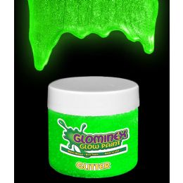 48 Pieces Glominex Glitter Glow Paint 2 Oz Jar - Green - LED Party Supplies